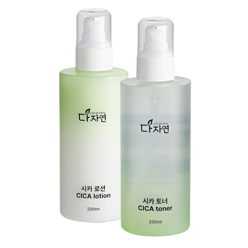 자연의벗 다자연 시카 토너 로션 세트 CICA 엑소 리포좀 병풀 식물성 보습 리프팅 남녀 - 상품 이미지