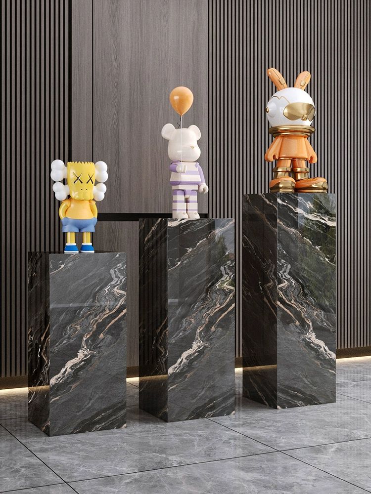 인공석 대리석기둥 작품받침 매장베이스 판도라 전시회 판도라 미스터리 30 x 30x100 - 상세 이미지 5