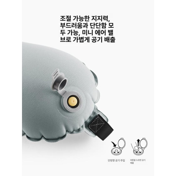프리미엄 비행기 휴대용 쿠션 허리 등받이 의자 에어 코스트블루 A 코스트블루 A - 상세 이미지 2
