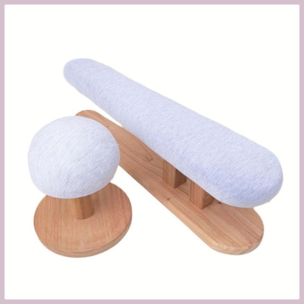 세련된 다림질 스툴 원목 14cm 원형 의자 걸상 빨래방용 세탁소용 벤치 14cm 원형 의자 - 상품 이미지