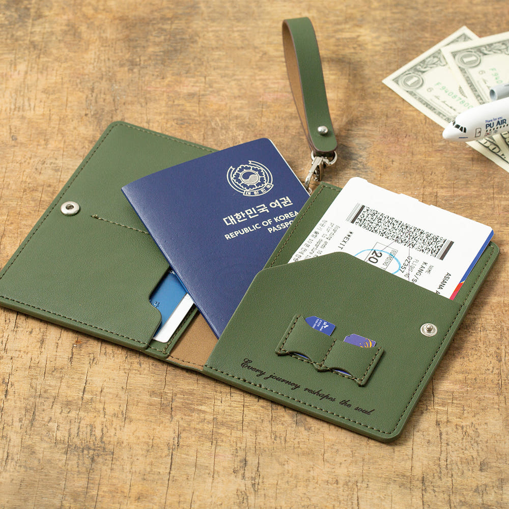 오브리즈 오브리즈 RFID차단 안티스키밍 줄라이 여권케이스 유심칩 보관