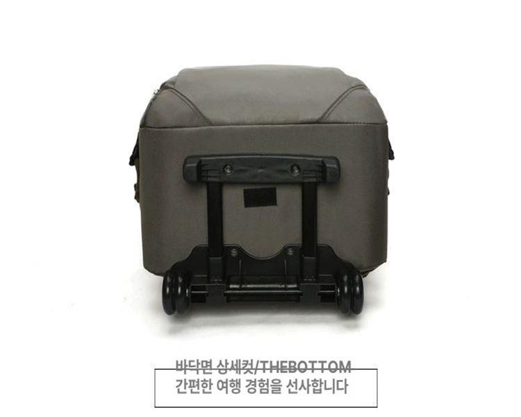 바퀴달린 가방 수납 검은색 비지니스 레드 초경량 블랙 20인치 - 상세 이미지 5