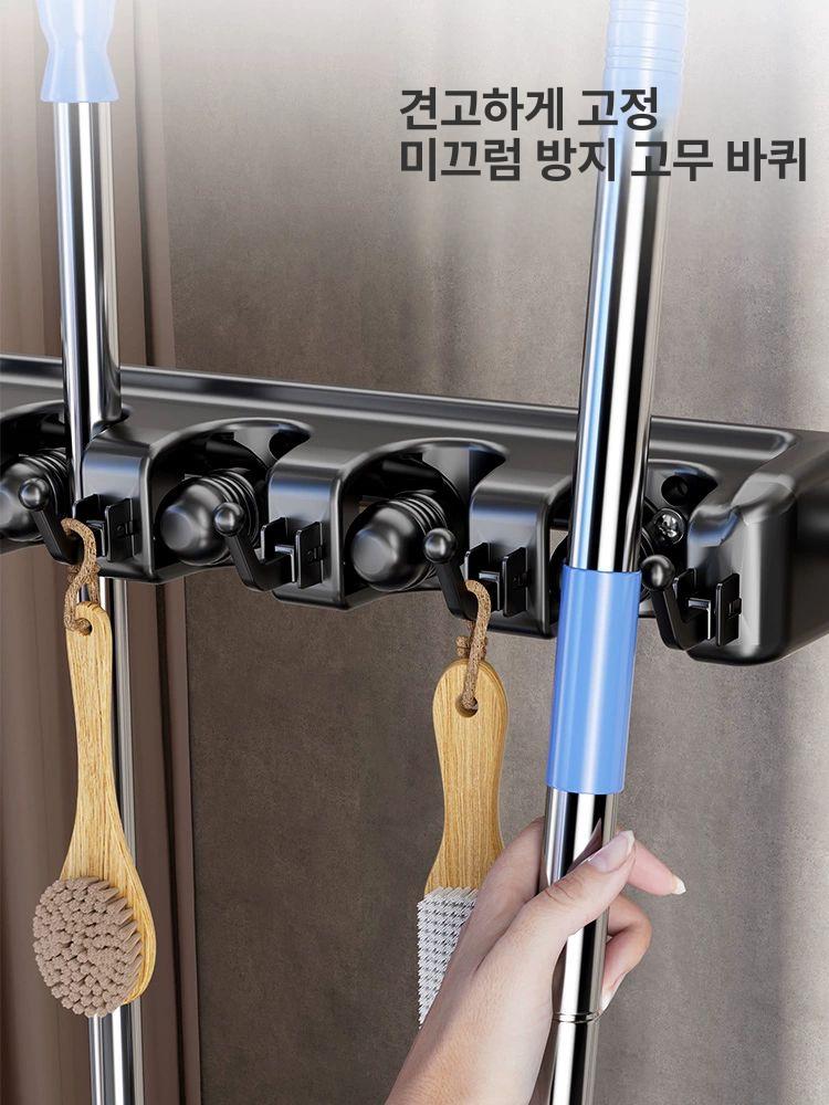 대걸레 용품 이동식 싱크 청소 걸이 보관함 걸레통 거치대 청소용품 - 상세 이미지 3