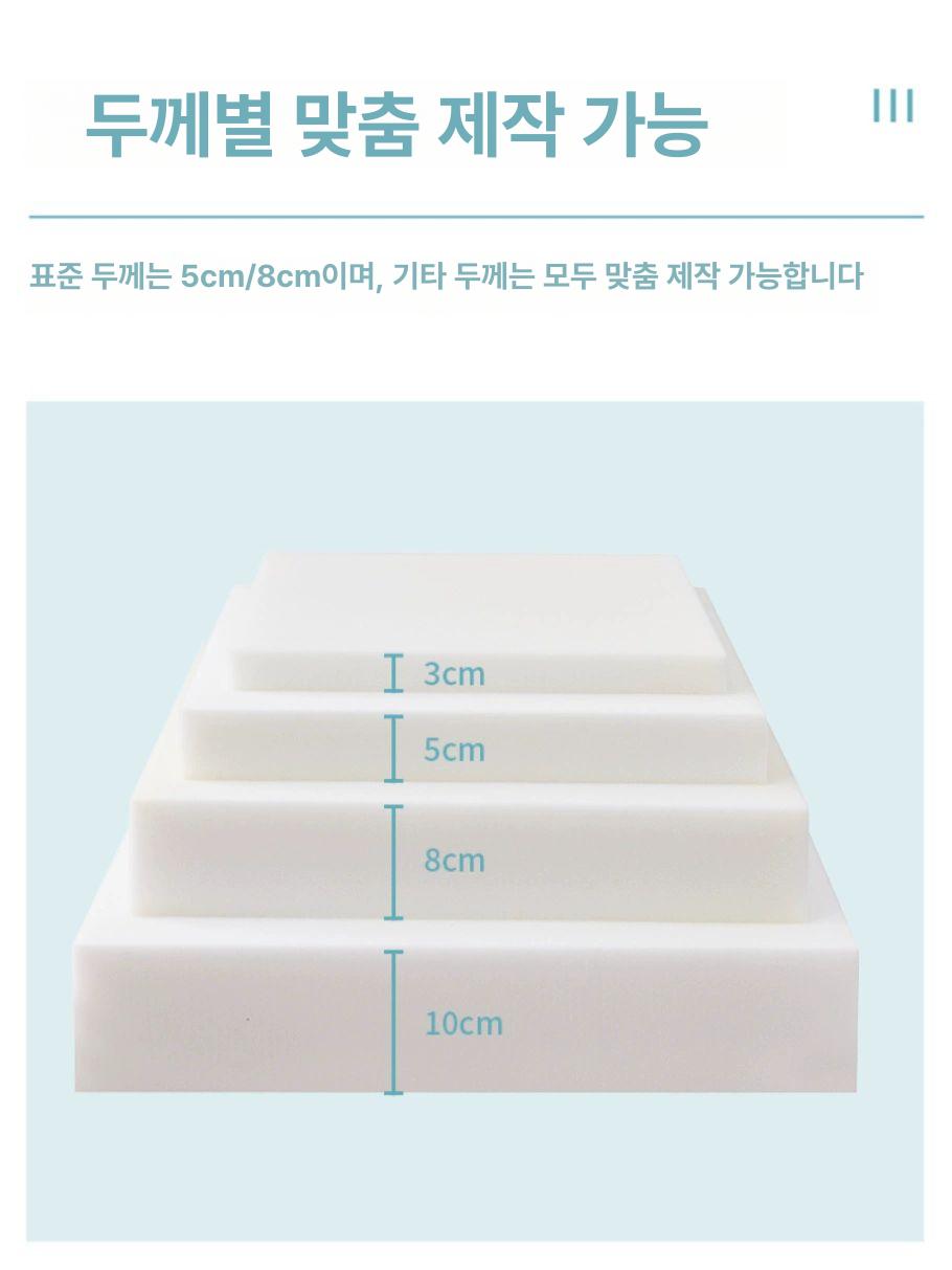 3단 접이식 매트리스 싱글 자취 낮잠 침대 토퍼 맞춤형 4단 접이식 기타 - 상세 이미지 2