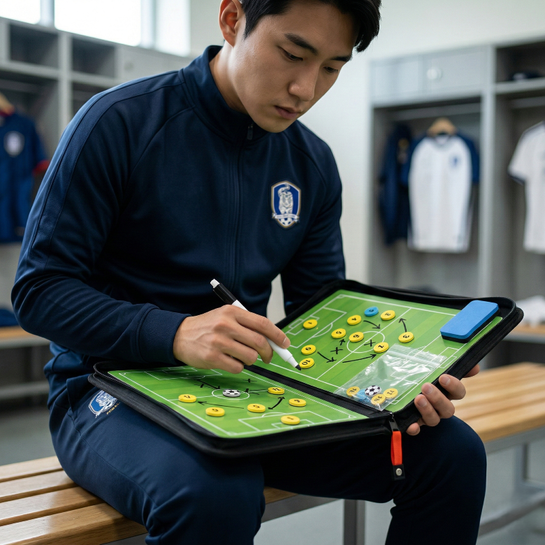 휴대용 간편 지퍼형 자석 전술판 축구 풋살 상황판 굿스코아 골때녀 이미지 7