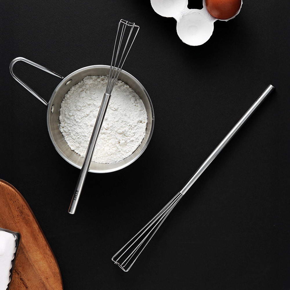 노리쿡 삼각 미니거품기 304스텐 수동 계란풀기 2size L(30cm), 1개 - 상품 이미지