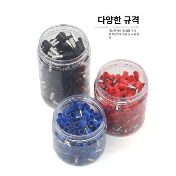 최고급 전선 페럴 커넥터 관형 단자 압착 펜치 체험팩 VE0508 200개 VE0508 200개 - 상세 이미지 2