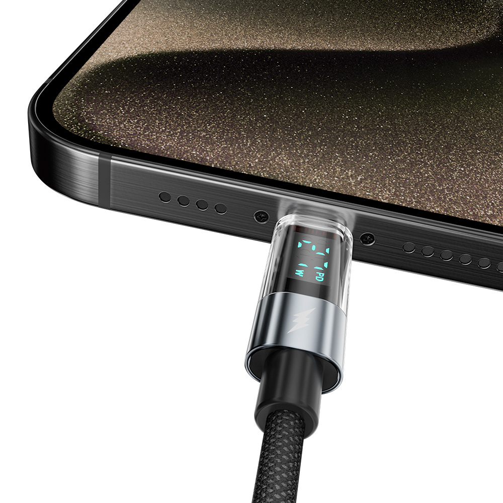 루닉스 LED 디스플레이 나일론 케이블 PD3.1 240W CtoC 초고속충전 1.2m 이미지 7