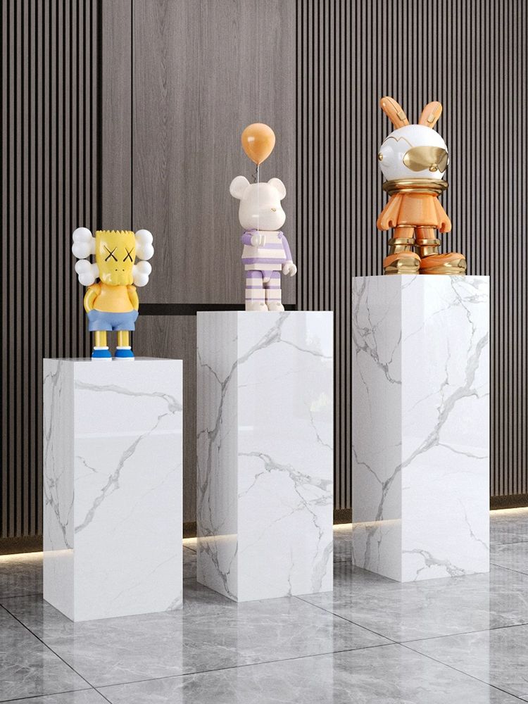 인공석 대리석기둥 작품받침 매장베이스 판도라 전시회 판도라 미스터리 30 x 30x100 - 상세 이미지 2