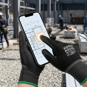 NBR 손바닥 코팅장갑 택배 작업 작업용 반코팅장갑 M(중형), 10켤레 실사용 후기 | 효과 있을까? - 상품 이미지 3