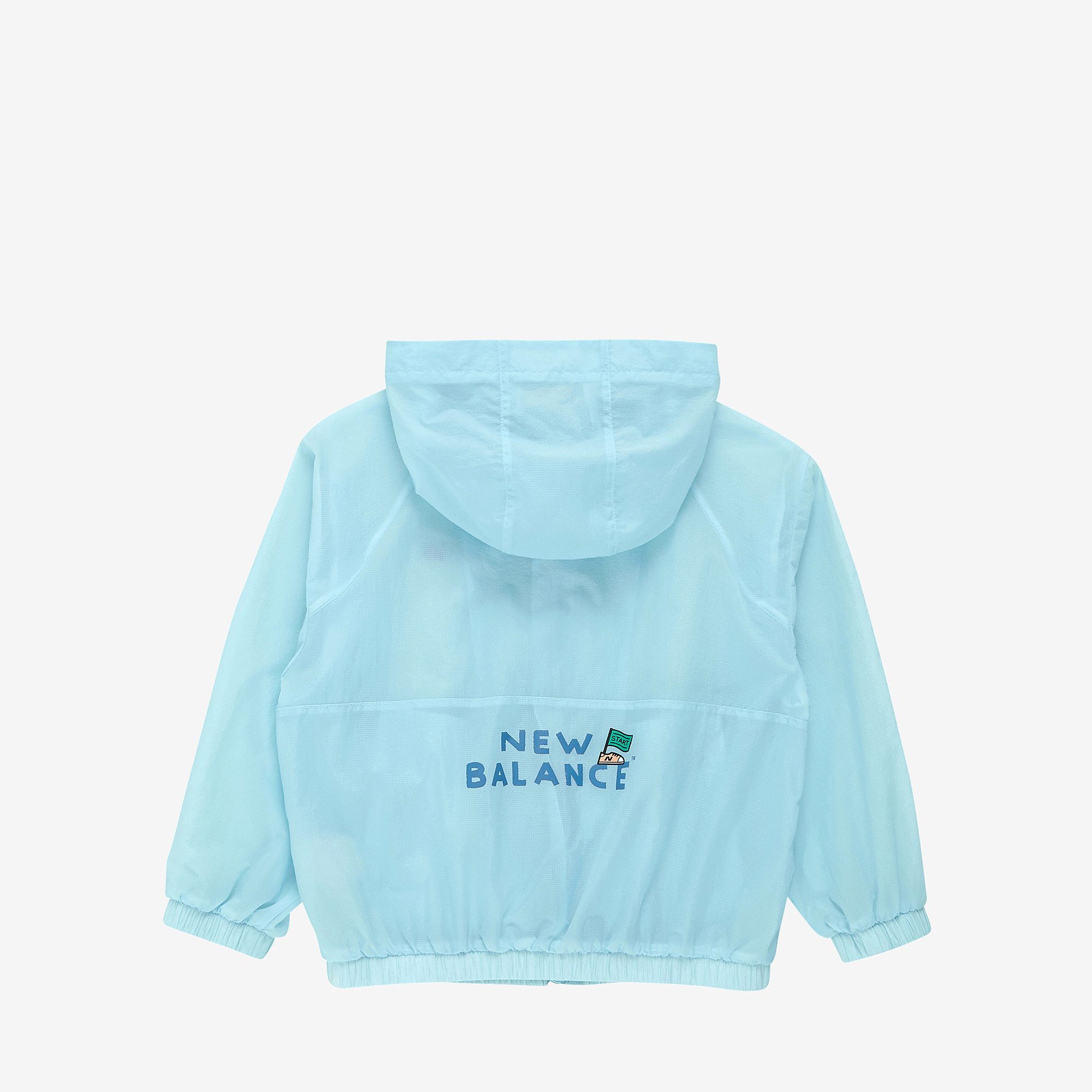뉴발란스키즈 Run Festival_에센셜 홑겹 바람막이 키즈 점퍼 NK9AG2501U51 이미지 6