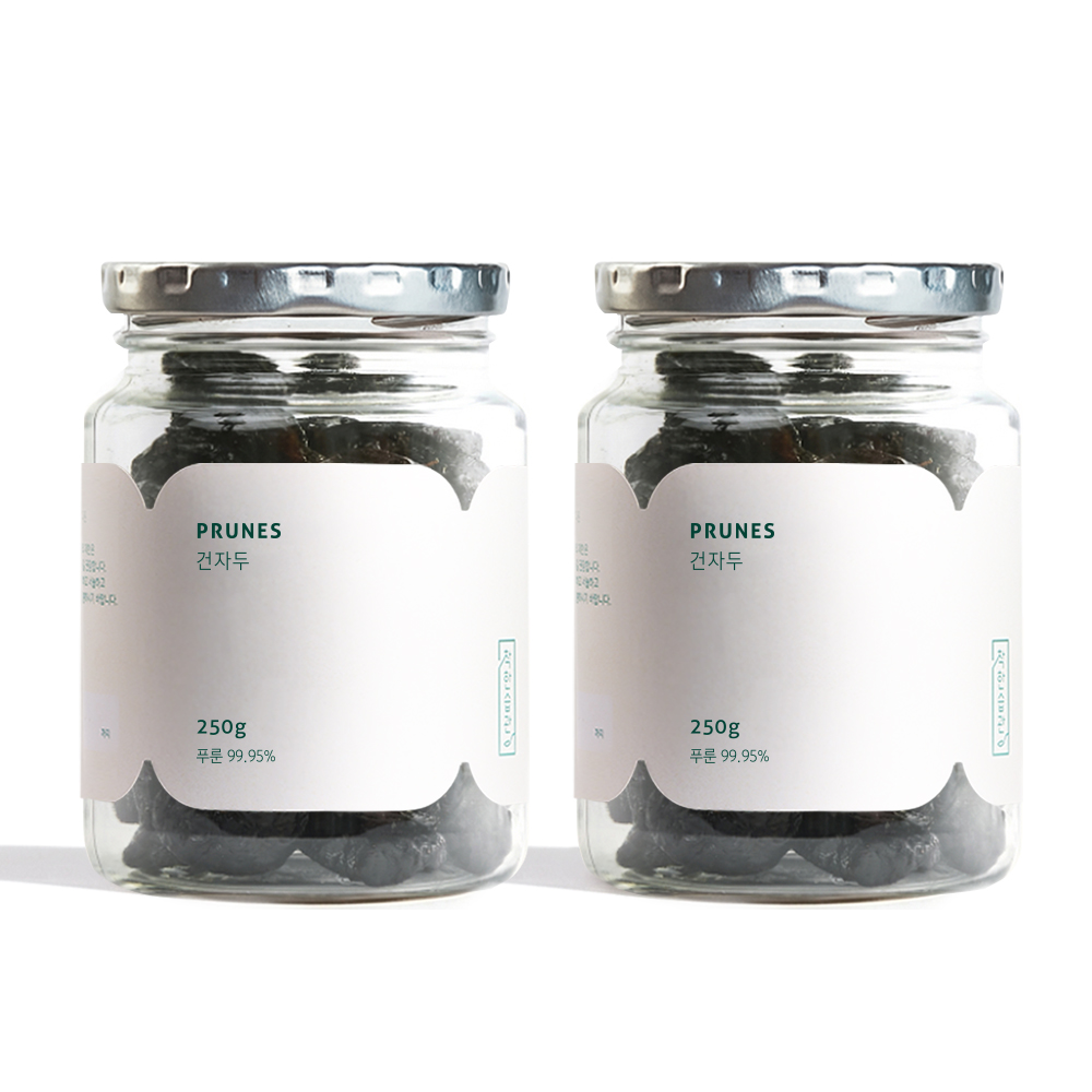 착한습관 푸룬 건자두 말린 건 자두 250g, 2개 - 상품 이미지