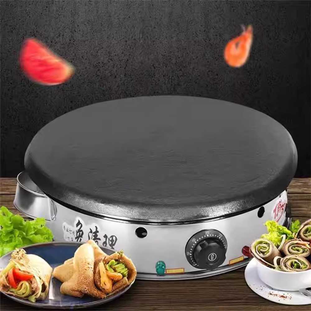 전기 크레페 기계 팬케이크 케밥 철판 멀티 전기팬 40cm 마이크로 드럼 그릴 - 상세 이미지 5