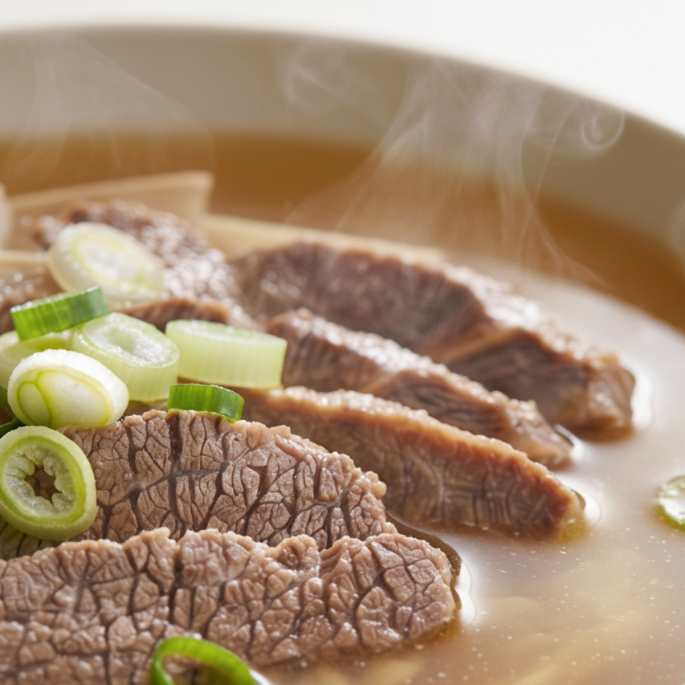 (경기미식로드) 삼리 뼈없는 갈비탕 1인분 150g 1팩 소고기 왕갈비탕 소머리 국밥 - 상품 이미지