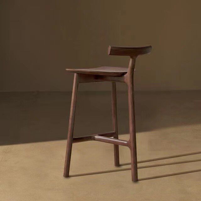원목바의자 홈바 높은 스툴 식탁의자 업소용 바스툴 북유럽 바체어 - 상품 이미지