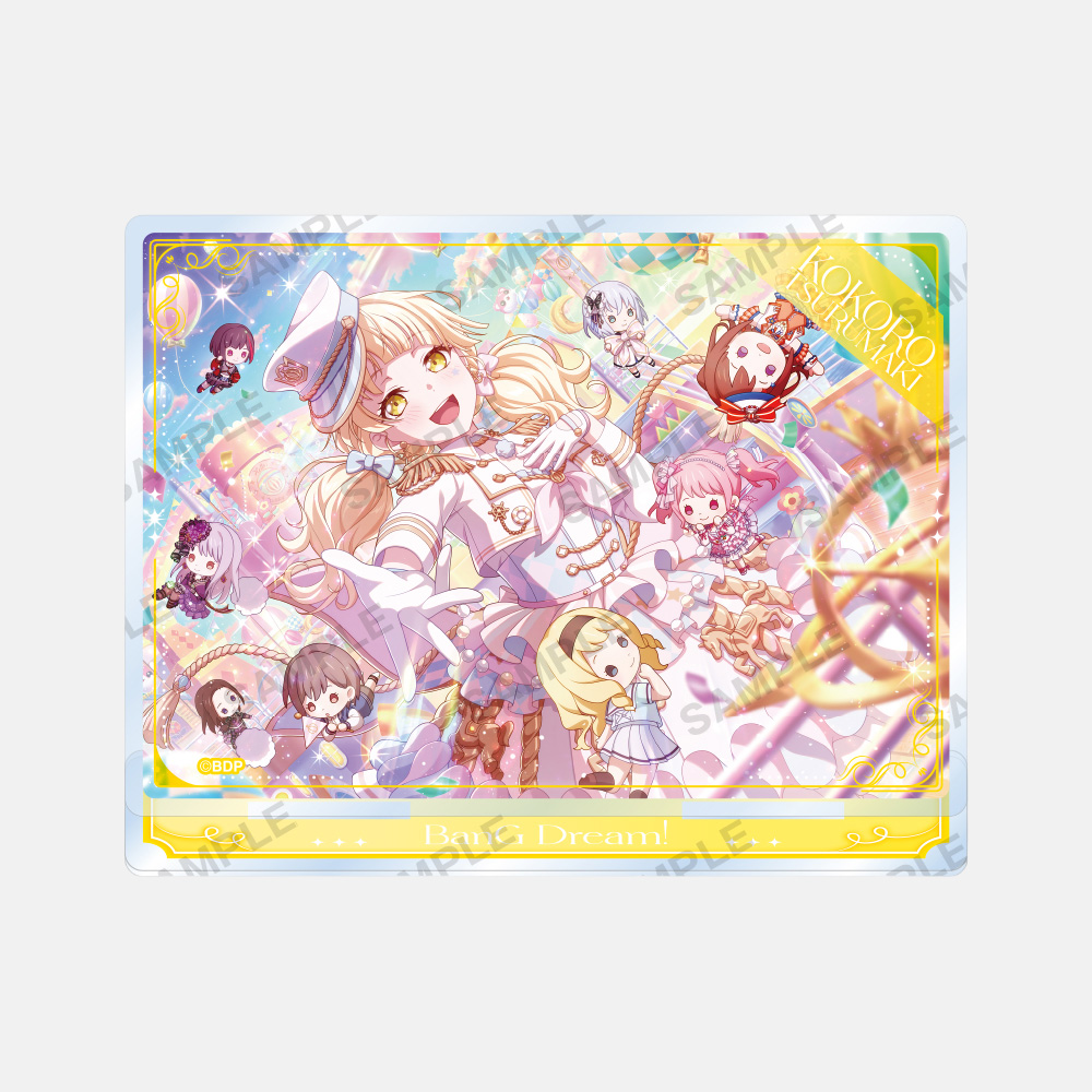 [예약] 뱅드림 헬로 해피 월드 플레이트 아크릴 스탠드 vol.1 (5종) 이미지 2