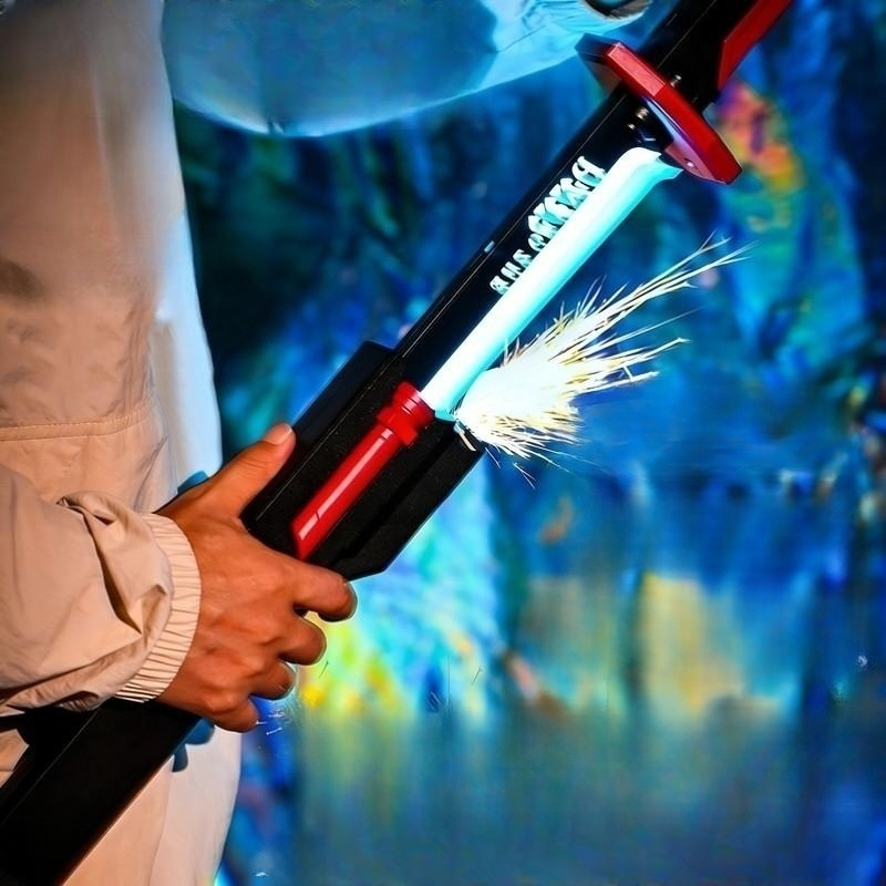 스파크 소드 LED 발광 광선검 선물 사무라이 불꽃 무대 소품 코스프레 46cm 브라이트 플레임 오렌지 45개 - 상품 이미지