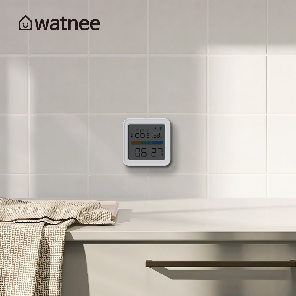 watnee 스마트 온습도계 신생아 아기 디지털 온도계 습도계 센서 IoT 와이파이 - 상세 이미지 2
