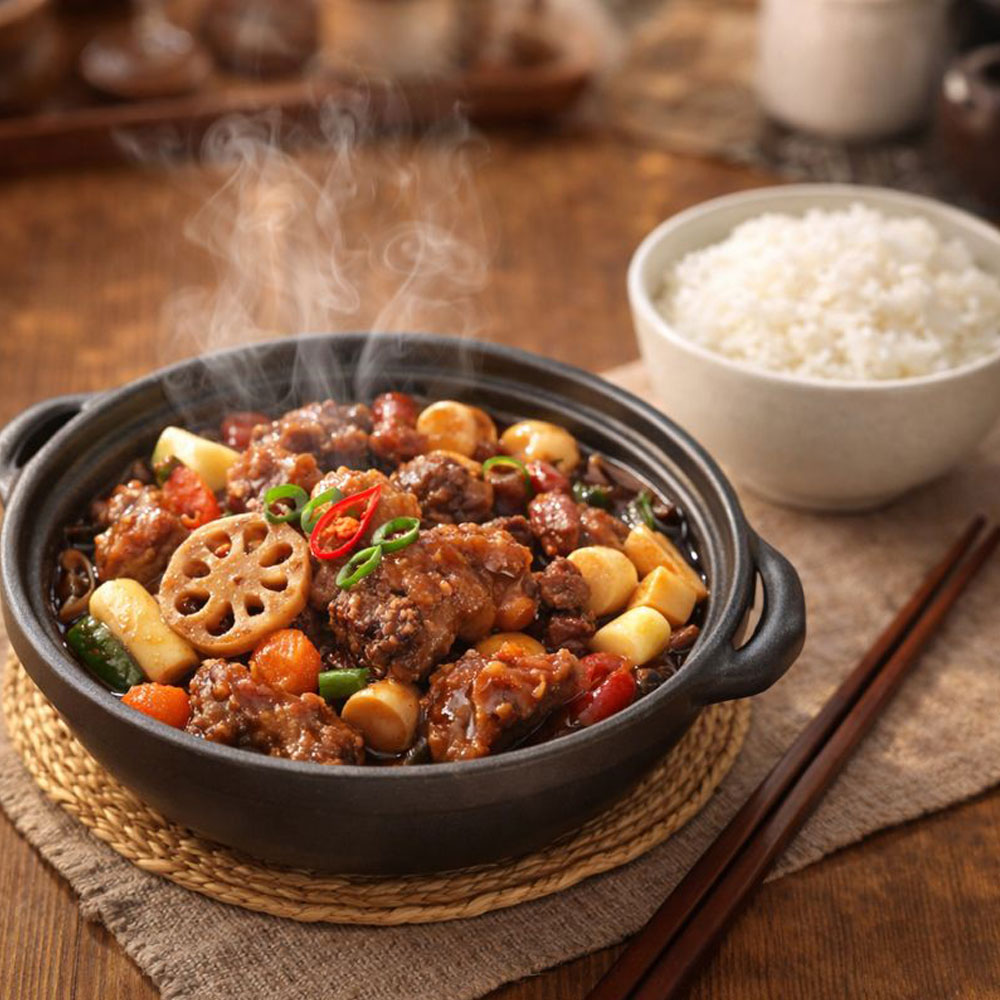 쿡앤라이프 뼈가 없어 간편한 순살 갈비찜 700g 12팩 1박스 - 상품 이미지