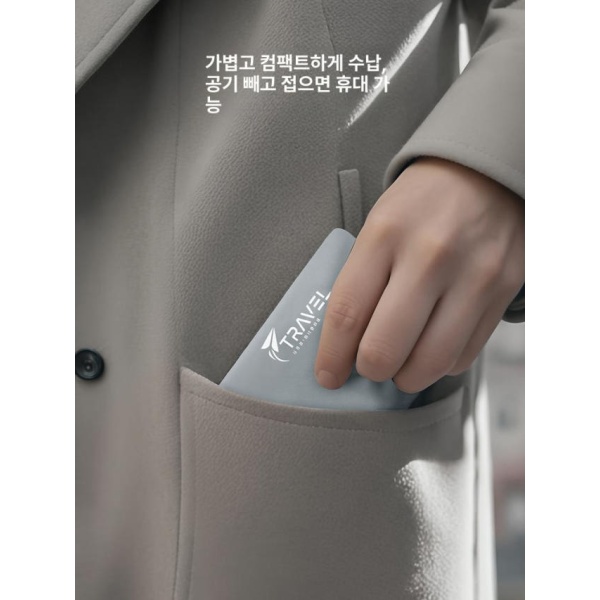 프리미엄 비행기 휴대용 쿠션 허리 등받이 의자 에어 코스트블루 A 코스트블루 A - 상세 이미지 4
