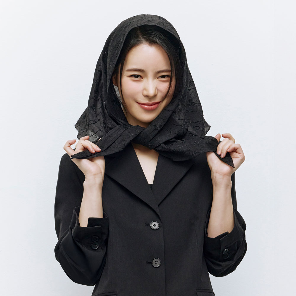 더엣지 [2종세트] 26SS 플라워 레이스 랩스카프 - 상품 이미지