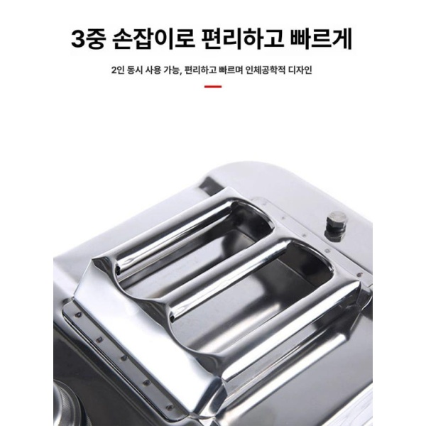 프리미엄 스테인레스 캠핑용 연료통 10L 20L 기름통 휘발유통 초경질 410 1등급 두꺼운 사각형 초경질 410 1등급 두꺼운 가로형 3L - 상세 이미지 5