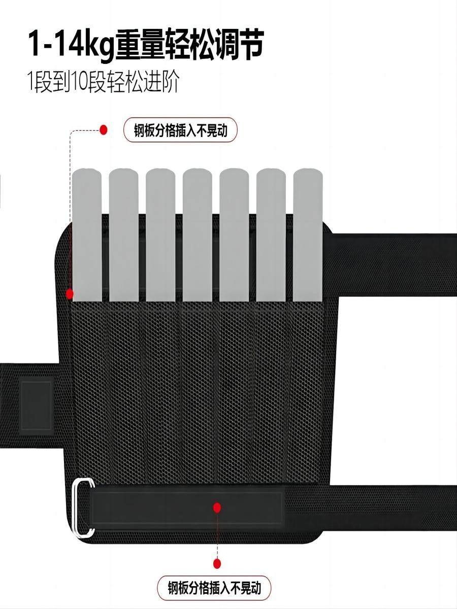 헬스 운동용 전용 손목 발목 다리 하체 운동 중량 조절 밴드 운동밴드 웨이트 다리 중량1kg (조절O) - 상세 이미지 2
