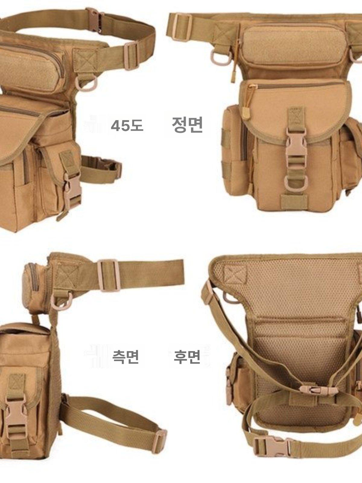 허리힙색 공구가방 벨트 방수 파우치 작업 공구집 블랙 허리 가방 01 - 상세 이미지 3