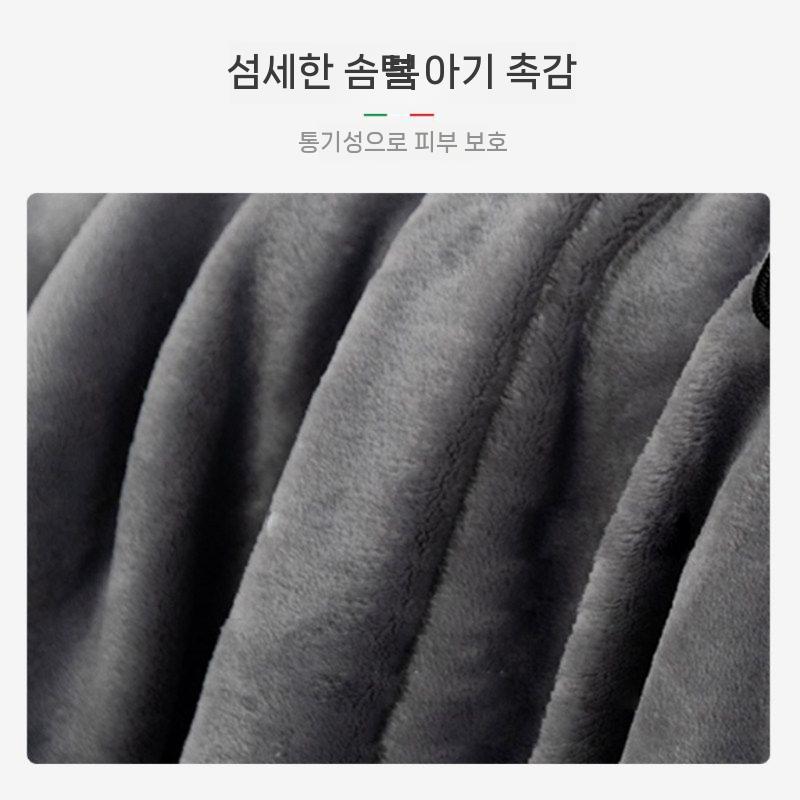 담요 쿠션이불 휴대용 포근한 낮잠 사무실 캠핑 - 상세 이미지 4