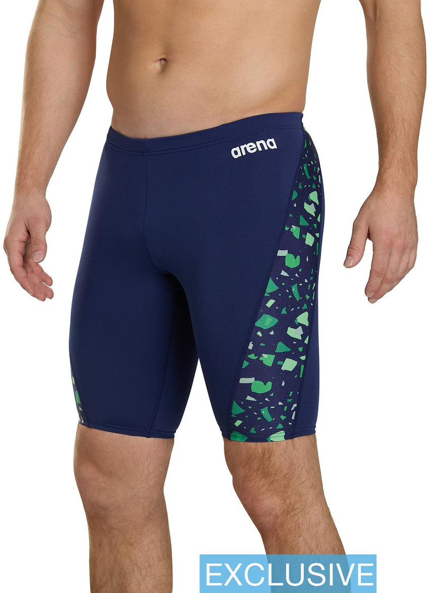 아레나 남성 콘페티 재머 5부 수영복 Navy/Team Blue Green, 28 이미지 8