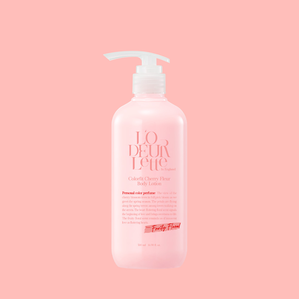 로더렛 컬러핏 퍼퓸 바디로션 체리 플뢰르, 500ml, 1개 - 상세 이미지 2