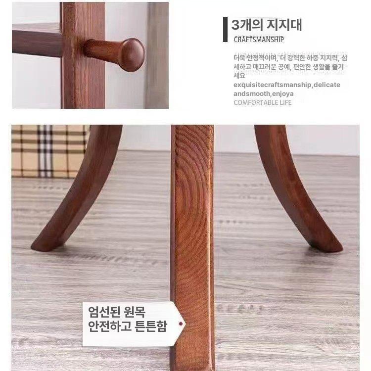 원목행거 우드 스탠드형 원목 옷걸이 우드행거 조립식 드레스룸 수납 - 상세 이미지 5