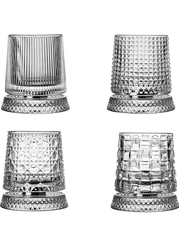 위스키잔 세트 선물 추천잔 온더락 유리컵 회전 디자인 감성 술잔 크리스탈 보석 영감 회전 위스키잔 - 상세 이미지 5