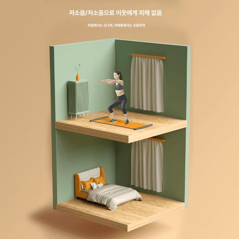 스케이트 연습 매트 전용 슬라이딩 홈짐 운동 홈트 판매 오렌지 프로페셔널 200cm + - 상세 이미지 4