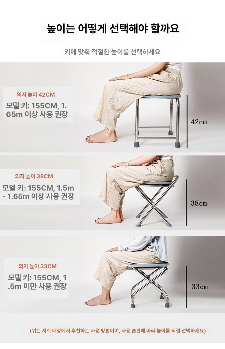 구멍뚫린 의자 가정용 좌욕 접이식 노인 임산부 변기 U자형 받침대 접이식 33cm 사은품 없음 - 상세 이미지 3