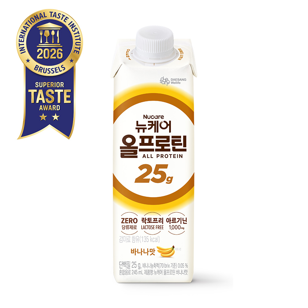 [단백질 25g] 뉴케어 올프로틴 바나나맛 245 mL 24팩 단백질음료 이미지 2