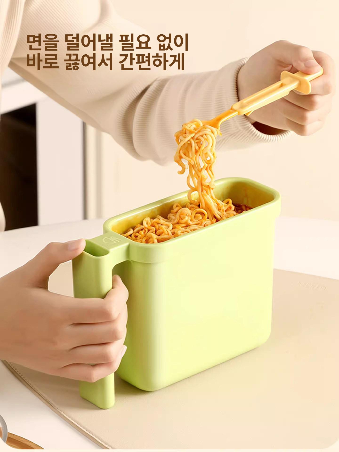 뽀글이라면거치대 즉석라면용기 받침대 만들기 자취 기숙사 마차그린 1개 - 상세 이미지 4