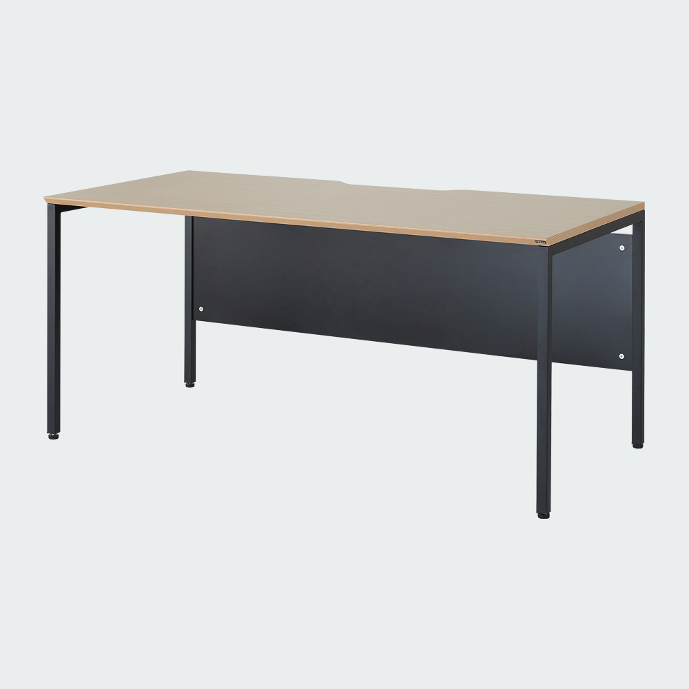 오피스테일 뮤보 D800 사무용책상 1200x800mm, 메이플/블랙다리 - 상품 이미지