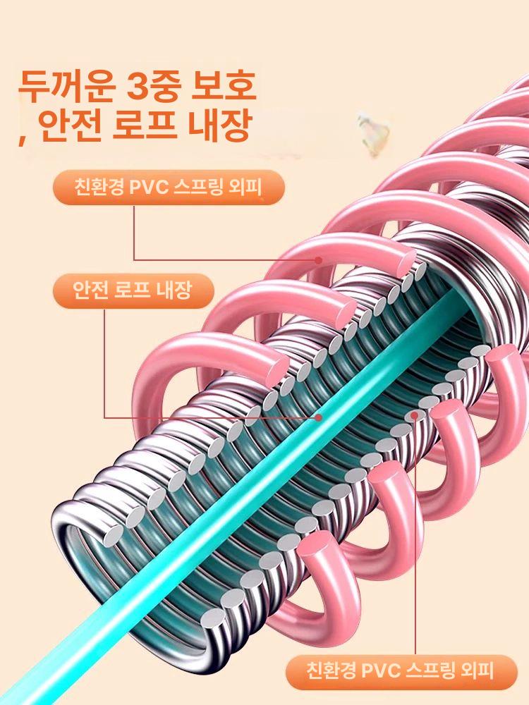 용수철 훌라후프 스프링 뱃살 관리 부드러운 운동 기구 - 상세 이미지 4