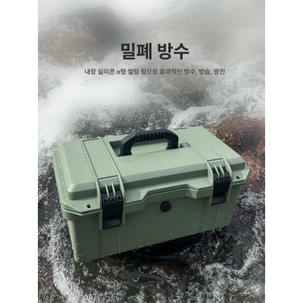 프리미엄 가죽가방 리어백 옐로우 트레이 포함 방수 사이드백 16인치 사이드박스 공구함 16인치 옐로우 트레이 포함 - 상세 이미지 5