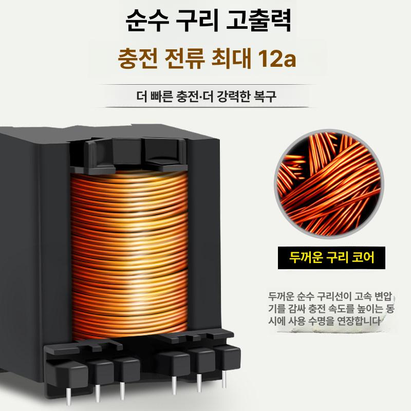 퍽셔충전기 오토바이 자동차 점프스타터 한글설명서 만능 12V24V 고출력12A - 상세 이미지 4