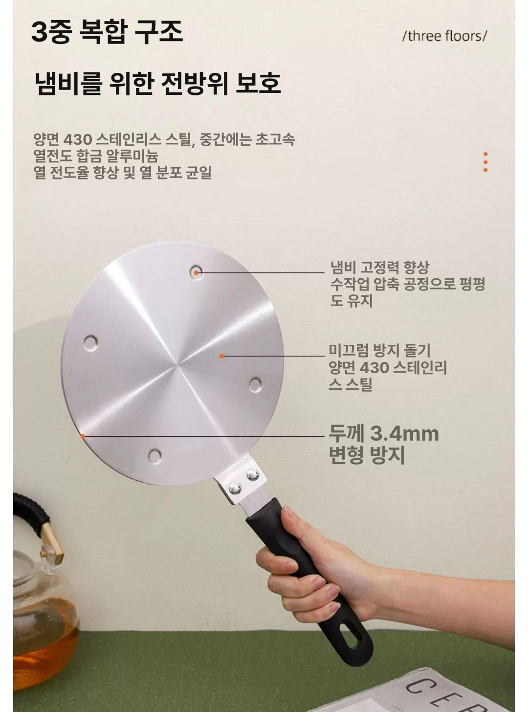 인덕션플레이트 스테인레스 받침대 쿠커 발열판 로즈골드 레인지 가열판 가스레인지덮개 - 상세 이미지 4