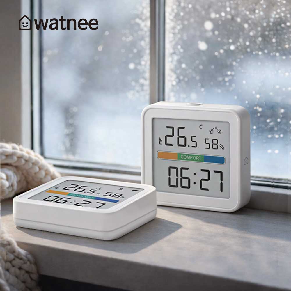 watnee 스마트 온습도계 신생아 아기 디지털 온도계 습도계 센서 IoT 와이파이 - 상세 이미지 4