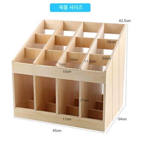 프리미엄 요가매트 정리함 보관함 이동식 거치대 소도구 수납함 12칸 작업용 담요 선반 6칸 작업용 담요 선반 - 상세 이미지 3