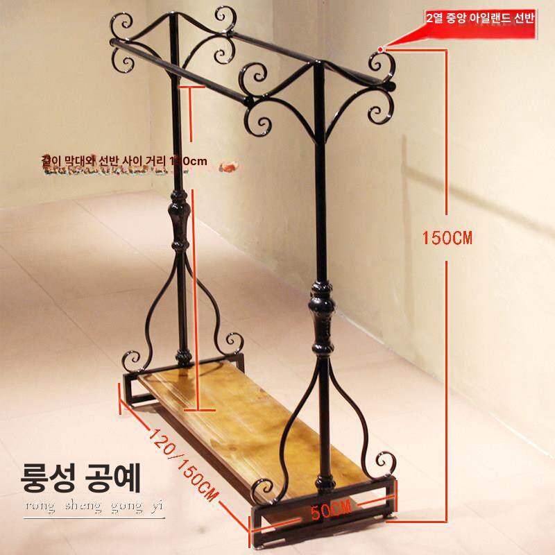 엔틱 레트로 옷가게 행거 매장 옷걸이 의상실 스탠드 진열대 진열 드레스룸 의류매장 테이블 - 상세 이미지 5