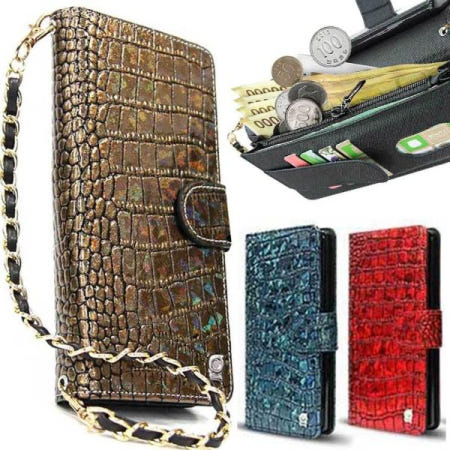 50대여성 가죽 케이스 지퍼 지갑 크로커 갤럭시S23플러스 S916