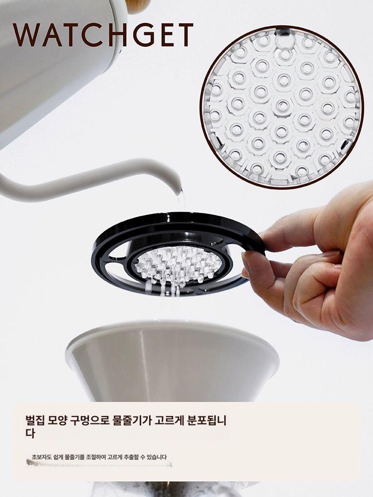 핸드드립 멜로드립 추출 포트 도구 커피 블랙 주방 드립 필터 핸드브루 스탠드 블랙 - 상세 이미지 3