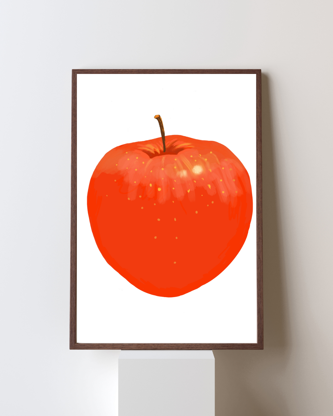 씨솔아틀리에 레드 Apple 생기그림 풍수사과 아트프린트 A4/A3/A2/A1 - 상세 이미지 2
