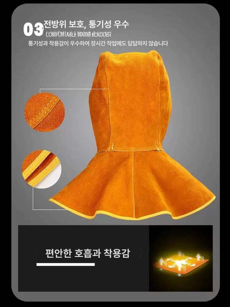 용접 두건 보호구 시편 차광 헤드커버 화상 방염 마스크 기본 모델 - 상세 이미지 3