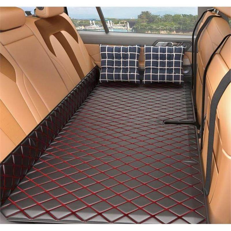 SUV 차량용 매트 승용차 뒷좌석 침대 접이식 매트리스 평탄화 차박 캠핑용 검정색 가방 없음 - 상품 이미지